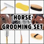 Paardenaccessoires: Set van 4 beenbeschermers voor paarden | Paardenvliegenbeschermers (set van 4), 18" x 14", inclusief reinigingsset | Bescherming van paarden | Paardenaccessoires - Afbeelding 2