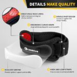 Kniebrace voor verlichting van kniepijn en blessures - Artritis Meniscus ACL MCL-scheur - Slipvaste compressiemouw voor hardlopen sport - Grijs L. Kniebrace - Afbeelding 5