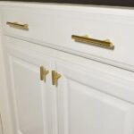 meubelgrepen, 10 stuks, goud, kastgrepen, gouden handgrepen voor keukenkasten, keukengrepen, gouden handgrepen, meubels, gouden handgrepen, messing meubelgrepen, kastgrepen - Afbeelding 3