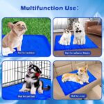 Koelmatten voor honden 60x90 CM niet-giftige gel Cool Mat voor katten Blauw Duurzaam Hond Cool Matten Zelf Cool Mat Hond Help Uw huisdieren Afkoelen in de zomer Warmte Pet Cool Mat voor Kennel Crat - Afbeelding 2