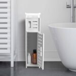 Toilet Roll Houder, Chrome Toilet Roll Holder Behind Toilet Cabinet Storage Toilet Roll Holder with Toilet Roll Holder Insert - Afbeelding 6
