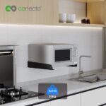 Magnetronwandhouder - universele houder voor ovens en magnetrons - zwart - Afbeelding 5