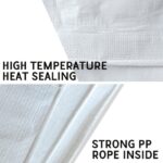 Waterdicht afdekzeil wit 12x16 mil (365x485cm) zeil - heavy duty poly zeildoek - waterdicht zeil, UV-bestendig, duurzaam, weerbestendig, afdekking auto, zwembad, bootduurzaam polyzeil geschikt voor versterkte randen - Afbeelding 5