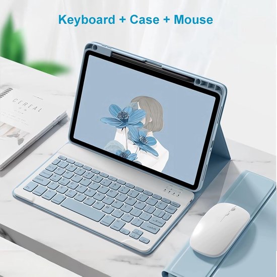 550x550 Draadloos Bluetooth Toetsenbord en muis voor Xiaomi Pad 7/7 Pro 112 inch - QWERTY - Afneembaar - Lichtgroen - Tablet accessoire - Typeervaring - Afbeelding 1