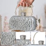 Avondtas met strass voor dames, glinsterende pailletten, handtas, kristallen clutch-tas, bruidstas, elegante crossbody-tas, schoudertas voor bruiloft, banket, cocktailbal, feest - Afbeelding 2