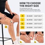 CAMBIVO Tutore Ginocchio x2, sportieve kniebrace met zijdelingse stabilisatoren in PMMA en patella kussens, knieband voor meniscus scheur, artritis, ACL, hardlopen, volleybal, sport - Afbeelding 3