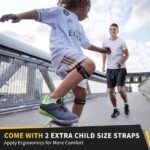 Kniebrace voor verlichting van kniepijn en blessures - Artritis Meniscus ACL MCL-scheur - Slipvaste compressiemouw voor hardlopen sport - Grijs L. Kniebrace - Afbeelding 6