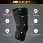 CAMBIVO NS10 Maat S 2 x kniebrace voor dames en heren, orthopedische kniebrace, nuttig herstel bij meniscusscheuren, ACL en artritis, bandage knieën voor hardlopen, wandelen, joggen, sport, volleybal - Afbeelding 4