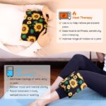 Magnetronbestendig warmtekussen met wasbare hoes kruik, herbruikbaar multifunctioneel magnetronverwarmingskussen voor nek en schouders, vochtig warmtekussen in de vorm van een zitzak en warm kompres voor knieën, spieren, gewrichten, polsen en buik. - Afbeelding 6