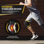 CAMBIVO Tutore Ginocchio x2, sportieve kniebrace met zijdelingse stabilisatoren in PMMA en patella kussens, knieband voor meniscus scheur, artritis, ACL, hardlopen, volleybal, sport - Afbeelding 4