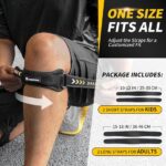 Kniebrace voor verlichting van kniepijn en blessures - Artritis Meniscus ACL MCL-scheur - Slipvaste compressiemouw voor hardlopen sport - Grijs L. Kniebrace - Afbeelding 2