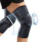 CAMBIVO Tutore Ginocchio x2, sportieve kniebrace met zijdelingse stabilisatoren in PMMA en patella kussens, knieband voor meniscus scheur, artritis, ACL, hardlopen, volleybal, sport