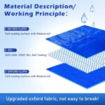 Koelmatten voor honden 60x90 CM niet-giftige gel Cool Mat voor katten Blauw Duurzaam Hond Cool Matten Zelf Cool Mat Hond Help Uw huisdieren Afkoelen in de zomer Warmte Pet Cool Mat voor Kennel Crat - Afbeelding 5