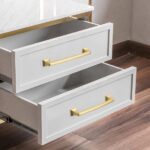 10 stuks kastgrepen, goud, meubelgrepen, 128 mm, gatafstand, handgreep, meubels, LS9136BB128, handgrepen voor keukenkasten, meubelgrepen, messing, keukengrepen, geborsteld roestvrij staal - Afbeelding 7