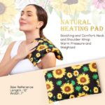 Magnetronbestendig warmtekussen met wasbare hoes kruik, herbruikbaar multifunctioneel magnetronverwarmingskussen voor nek en schouders, vochtig warmtekussen in de vorm van een zitzak en warm kompres voor knieën, spieren, gewrichten, polsen en buik. - Afbeelding 2