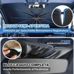 Car Windshield Sunshade Umbrella 140x78cm - UV Protection & Heat Insulation - Foldable Sunshade for Most Vehicle Models - Afbeelding 6