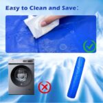 Koelmatten voor honden 60x90 CM niet-giftige gel Cool Mat voor katten Blauw Duurzaam Hond Cool Matten Zelf Cool Mat Hond Help Uw huisdieren Afkoelen in de zomer Warmte Pet Cool Mat voor Kennel Crat - Afbeelding 8