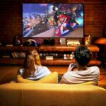 Beamerscherm 84 inch 16 9 HD opvouwbaar - Anti-rimpel - Dubbelzijdige projectie - Draagbaar - Thuis school vergaderingen Beamerscherm