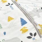 ademend 100% katoen mousseline zachte inbakerdeken | Unisex slaapzak voor babymeisjes en jongens0-6 maanden - Afbeelding 3