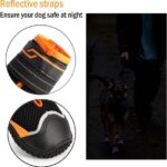 Hondenlaarzen - pootbeschermers reflecterende strip robuuste antislip zolen ademend winter besneeuwde dag zomer hete bestrating buiten wandelen harde vloeren binnen - Afbeelding 7
