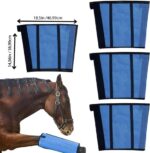 Paardenaccessoires: Set van 4 beenbeschermers voor paarden | Paardenvliegenbeschermers (set van 4), 18" x 14", inclusief reinigingsset | Bescherming van paarden | Paardenaccessoires - Afbeelding 5