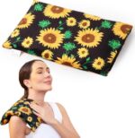 Magnetronbestendig warmtekussen met wasbare hoes kruik, herbruikbaar multifunctioneel magnetronverwarmingskussen voor nek en schouders, vochtig warmtekussen in de vorm van een zitzak en warm kompres voor knieën, spieren, gewrichten, polsen en buik.