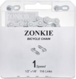Single Speed ​​Fietsketting 1/2 x 1/8 116 schakels - Afbeelding 2