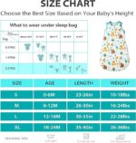 ademend 100% katoen mousseline zachte inbakerdeken | Unisex slaapzak voor babymeisjes en jongens 12 - 18 Monate - Afbeelding 6