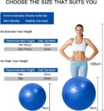 Fitness ball - 65 cm sport - activiteit - fitness - yoga – zwangerschaap - Afbeelding 3