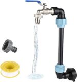 IBC tank-accessoires IBC afvoerkraan IBC tankconnector IBC zwanenhals S60 x 6 IBC adapter kogelkraan afsluitkraan 3/4 inch slangaansluiting kraanadapter voor IBC tank / container