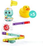 Badspeelgoed Waterbaan & Glijbaan- baby- incl 5 Badeentjes-jongens & meisjes- Baby- Badspeeltjes