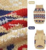 Warme gebreide honden trui met rolkraag voor herfst en winter, maat XL - Afbeelding 5