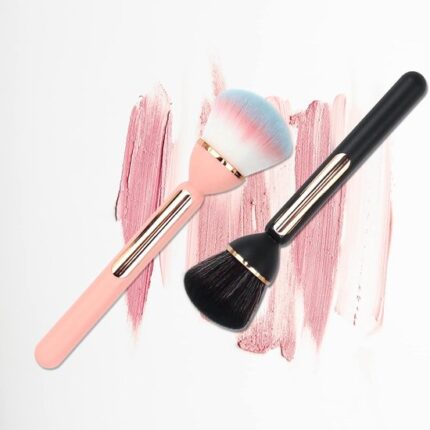 Set van 2 Travel Blush Penselen Roze Zwart