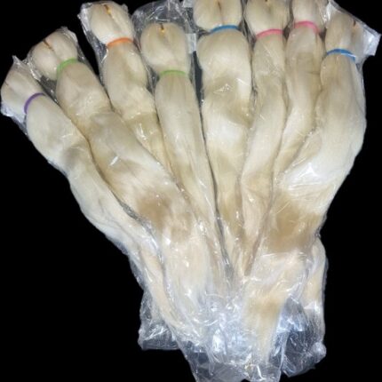8x Professionele Pre-Stretched Braiding Hair – 50 cm – 20inch – blond Nep Haar Extensions – Stijl Haar om te Vlechten.