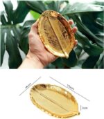 Schaaltje Blad - Bladgoud - Blad Goud - Gold - Sieraden - Amberblokje schaaltje - Woonaccessoire - Seizoen - Herfst - Zomer - Winter - Lente - Afbeelding 6