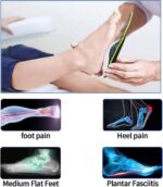 DACAT Platte inlegzolen maat 35/36 ter ondersteuning van de voetboog – ondersteuning voor plantaire fasciitis, metatarsalgie, hielpijn, orthopedische inlegzolen voor dames en heren. - Afbeelding 5