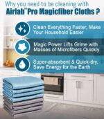 8X Magische Schoonmaakdoek, Pluisvrije Microvezel Schoonmaakdoek voor Glas en Raam, Nanoschaal Poetsdoek voor Thuis Alle Doeleinden, Schoonmaakdoekjes voor Autospiegel Keuken Schotel, 40 x 30cm - Afbeelding 7
