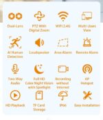 Wifi IP P2P tweerichtingsaudio 4MP PTZ-camera's buiten - Afbeelding 6