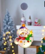 Zuignap Led Kerstverlichting merry christmas sneeuwpop