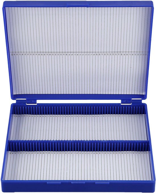 550x681 100 Slide Microscoop Box - Afbeelding 1