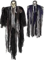 Hangende halloween-skeletten, set van 2 geesten, Magere Hein, geweldig halloween-versiering voor buiten