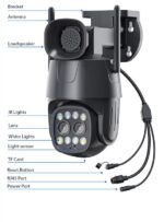 Wifi IP P2P tweerichtingsaudio 4MP PTZ-camera's buiten - Afbeelding 7