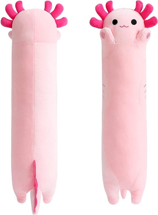 550x747 Stuffed Animal Axolotl Kawaii Salamander Pillow - Pink - 50cm - Gift for Children - Boys - Girls - Afbeelding 1