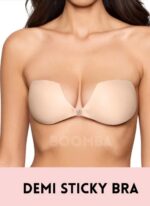 plak BH /Onzichtbare Push Up Bh Zelfklevende Stick Op Siliconen beha Backless Strapless Gel sticky Solid Cup C -Saizi - Afbeelding 2