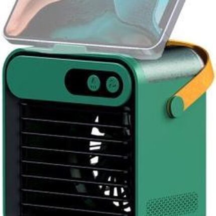 USB Mini Koeling En Bevochtiging Airconditioner Huishoudelijke Kleine Luchtkoeler Desktop Watergekoelde Ventilator (Groen)
