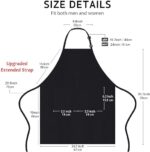 Professioneel Keukenschort - Keuken Schort - Hobby Schort - Werk Schort - Dames en Heren - BBQ Schort - Kookschort - Kappers Schort - Koken - Bediening - Horeca - Bedrijfskleding - Afbeelding 6