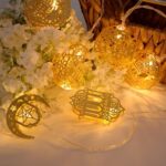 Eid Mubarak- islamitische thema decoratieve LED-verlichting Ramadan combinatie - 10 lampjes - werkt op batterij - 1.65m - Afbeelding 10