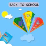 8 stuks snoepzakken, 25 cm, van karton, opvouwbare snoepzak - Afbeelding 7