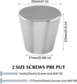 Kastknoppen - Meubelknop / Ladeknop - Kastknop - Deurknop - Deurknopjes - RVS - Afbeelding 2