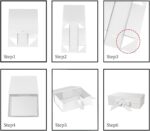 Cadeaudoos - GEWELDIGE SET - DOOS + TASSE - TIFFANY BLAUW - 26*19*8 CM - 32*11.5*28 CM - Gelamineerd Karton - mit LINT - Vouwdoos - Verpakking - Afbeelding 6